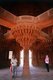India: The central pillar of the Diwan-i-Khas (Hall of Private Audience), Fatehpur Sikri, Uttar Pradesh